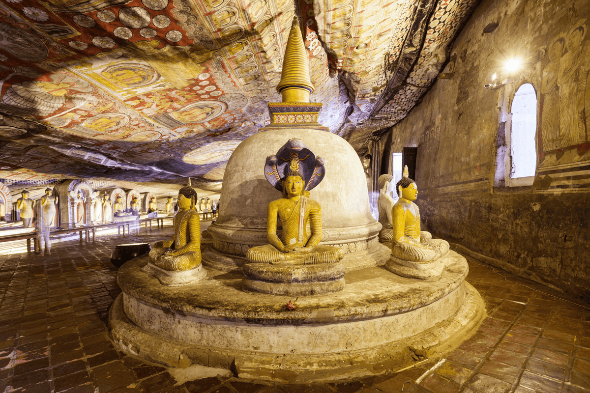 Dambulla Cave Temple - Golden Temple UNESCO Site